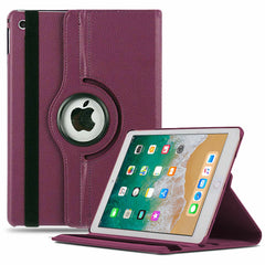360-Degree Rotation Smart Leather Cover for Apple iPad 9.7 2018