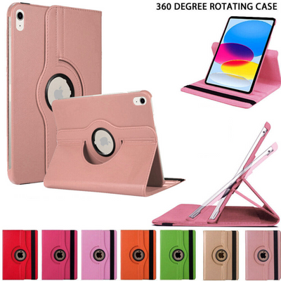 360-Degree Rotation Smart Leather Cover for iPad 2022