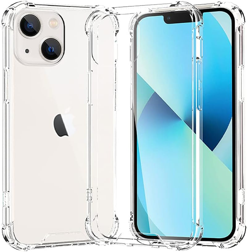 Clear Bumper Protective Cover for iPhone 13 - Slim and Transparent Design