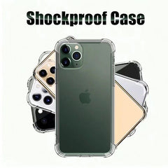 Clear Shockproof Silicone Cover for iPhone 15 (2)