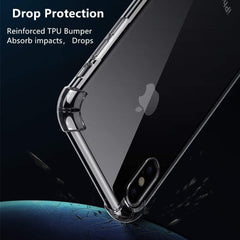 Clear TPU Bumper Case for iPhone X 5.8 Inch - Slim Protective Cover