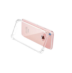 Clear TPU Silicon Bumper Back Cover for iPhone 8 Plus - 5.5 inch - Wholesale