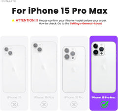 Durable silicone gel rubber case for 15 Pro Max