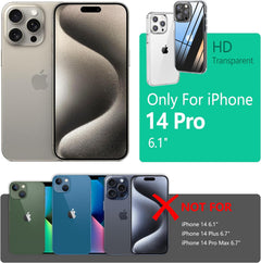 Protective Clear Silicone Covers for iPhone 14 Pro