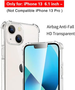 Shockproof Bumper Cover for iPhone 13 - Showcasing Your Device in Clear Style