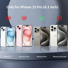 Silicone gel cover for iPhone 15 Pro (6.1)