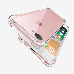 Transparent TPU Silicon Bumper Back Cover for iPhone 8 Plus
