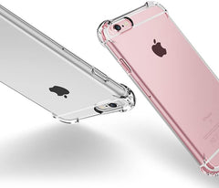 Transparent iPhone 7 Plus cover with soft TPU bumper