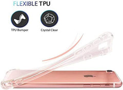 Wholesale Transparent TPU Silicon Bumper Case for iPhone 8 Plus