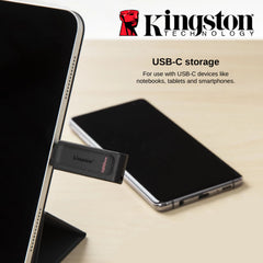 Kingston 128 GB USB C External Data Storage Memory Stick