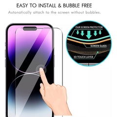  Full-screen protection, shatter-resistant, 9H hardness Tempered