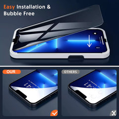 anti spy tempered glass screen protector for iPhone 15