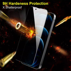 9H Hardness Scratch Resistant Bubble Free Anti Spy Tempered Glass For iPhone