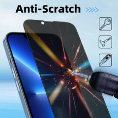 9H Hardness Scratch Resistant Bubble Free Anti Spy Tempered Glass For iPhone