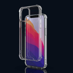 For iPhone 13 Mini Shockproof Crystal Phone Cover