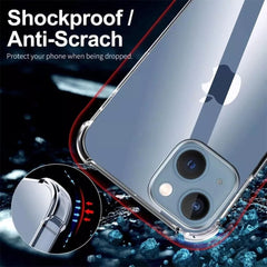 For iPhone 13 Mini Shockproof Crystal Phone Cover