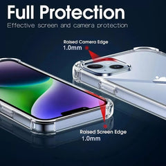 For iPhone 13 Mini Shockproof Crystal Phone Cover