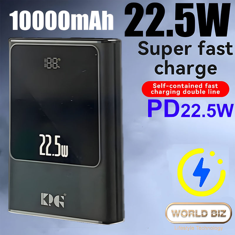 KPG-105 Mini 10000mAh PD 22.5W Power Bank