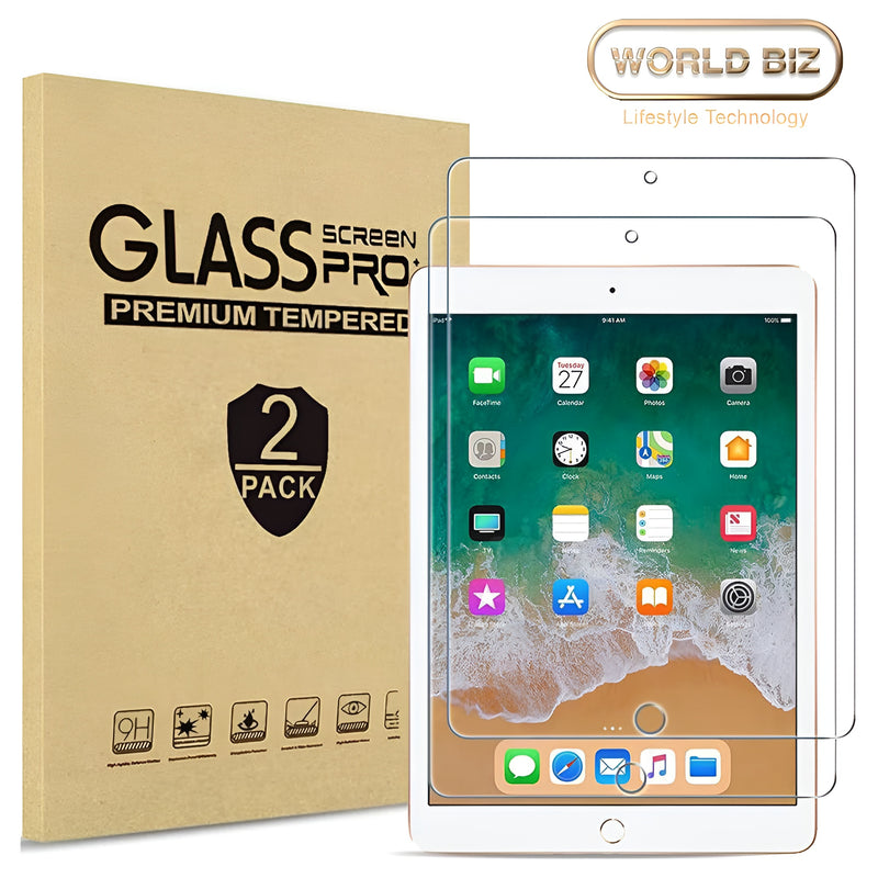 For Apple iPad 9.7 |2018| 6th gen 2x Tempered Glass
