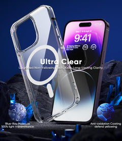 Wholesale Magnetic Clear MagSafe Cover for iPhone 14 Pro Max 6.7 Inch