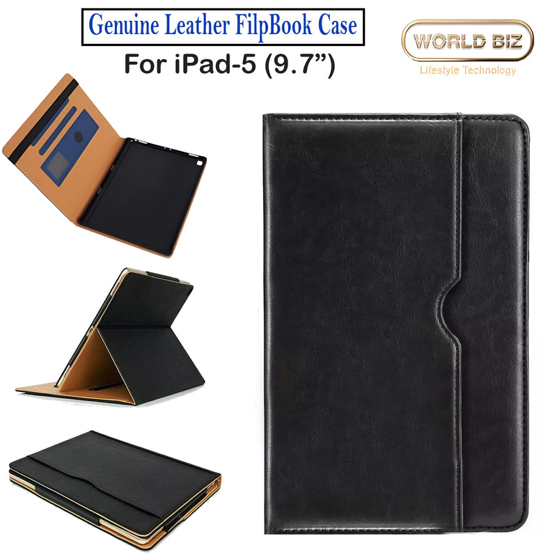 For iPad 5 (2017) Genuine Leather Case
