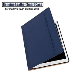 For iPad 12.9" 2nd Gen (2017) Genuine Leather Case