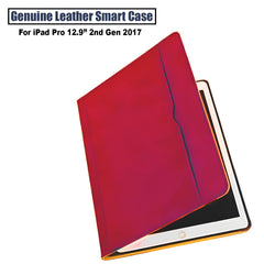 For iPad 12.9" 2nd Gen (2017) Genuine Leather Case