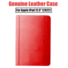 For iPad 12.9" (2022) Genuine Leather Case