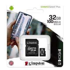 Kingston Canvas Select Plus | Class 10 UHS-I speeds up to 100MB/s*.